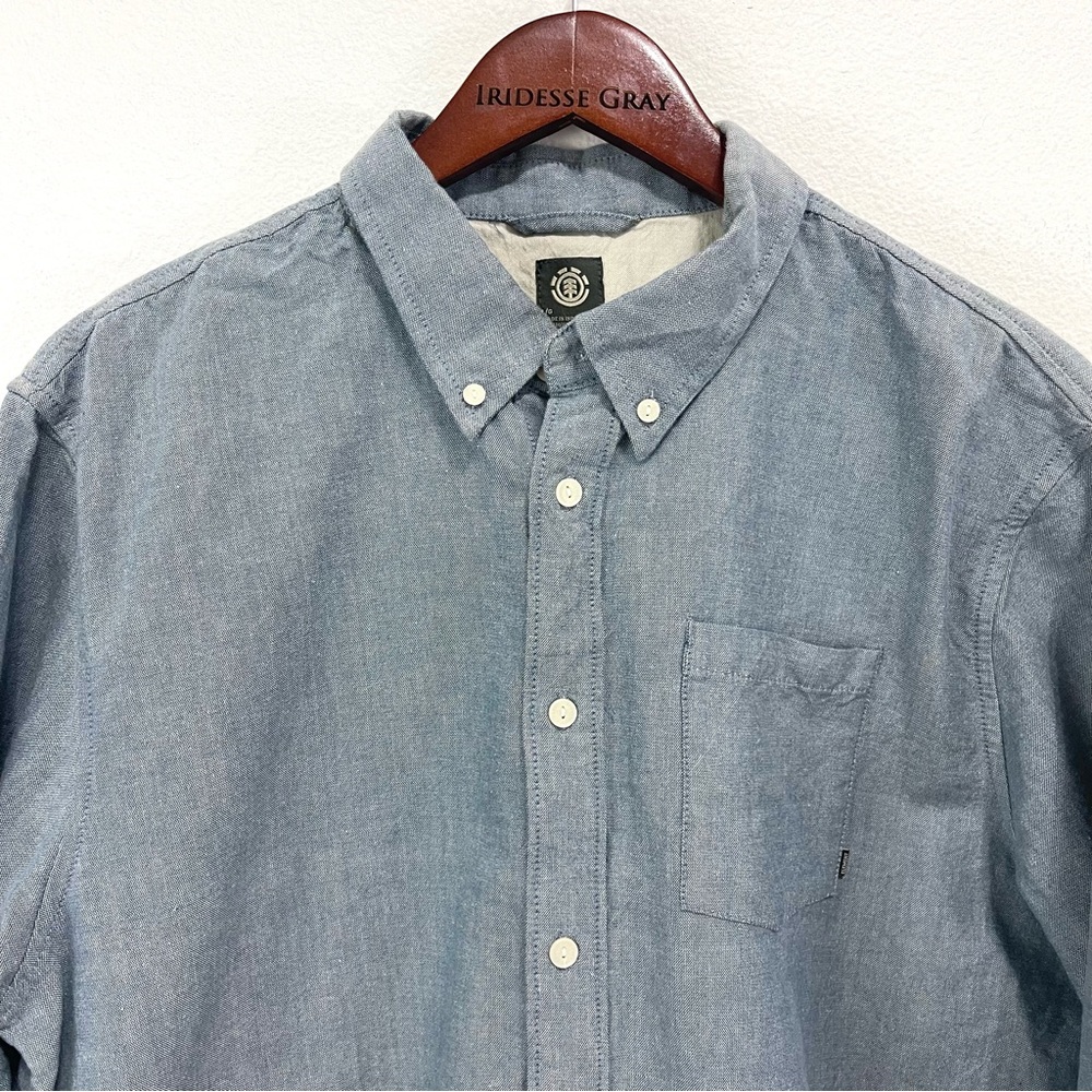 Element- Light Blue Chambray Button Down Shirt Si… - image 2
